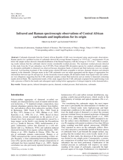 Infrared and Raman spectroscopic observations of Central African
