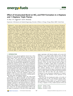 Effect of Unsaturated Bond on NOx and PAH Formation in n
