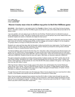 Macon County man wins $1 million top prize in Red Hot Millions game