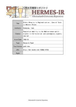 Page 1 Page 2 ETHNIC MINORITY IN REGIONALIZATION THE