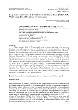 Long-term conservation of dormant buds of Prunus dulcis (Miller) DA
