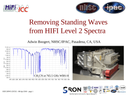 Standing wave removal
