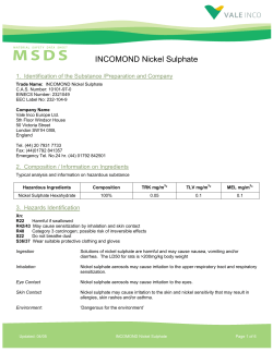 INCOMOND Nickel Sulphate
