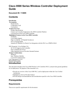 Cisco 8500 Series Wireless Controller Deployment Guide