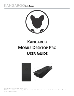 KANGAROO MOBILE DESKTOP PRO USER GUIDE