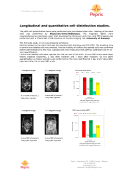 longitudinal and quantitative bio-distribution of pre