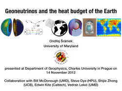 Geoneutrinos and the heat budget of the Earth