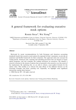 A general framework for evaluating executive stock options