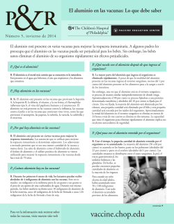 Aluminum in Vaccines: What you should know