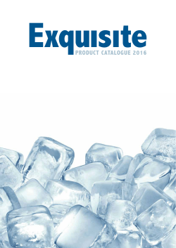 PRODUCT CATALOGUE 2016
