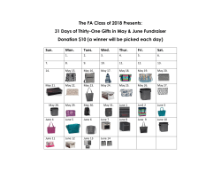 The FA Class of 2018 Presents: 31 Days of Thirty