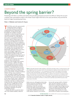 Beyond the spring barrier?