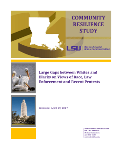 Community Resilience Study - Public Policy Research Lab
