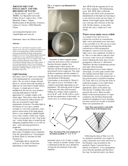 Light focusing Water waves make waves visible