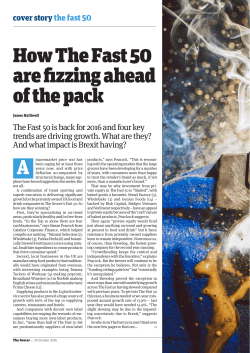 The Grocer Fast 50 - Catalyst Corporate Finance