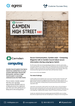 Secure Communication, Camden-style &ndash; Computing Magazine talk