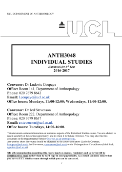 anth3048 individual studies
