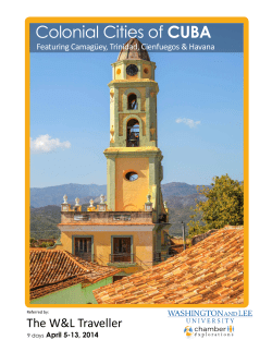 Colonial Cities of CUBA - Washington and Lee University