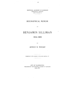 benjamin silliman - National Academy of Sciences