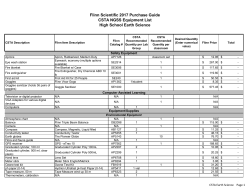 Flinn Scientific 2017 Purchase Guide CSTA NGSS Equipment List