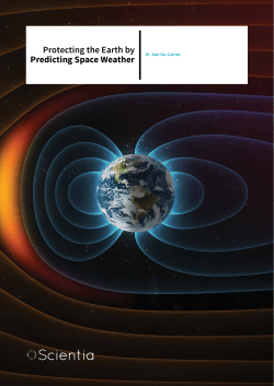 Protecting the Earth by Predicting Space Weather
