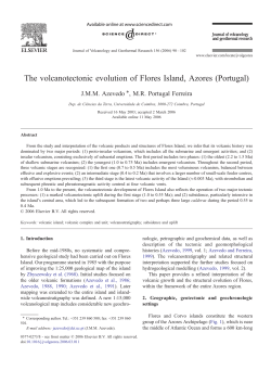 The volcanotectonic evolution of Flores Island, Azores (Portugal)