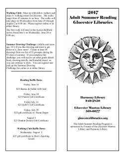 2017 Adult Summer Reading Brochure