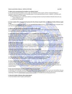 Martin County Fertilizer Ordinance