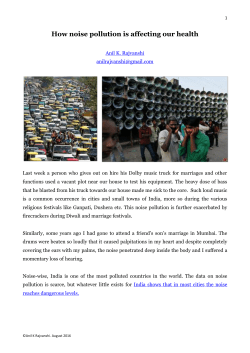 How noise pollution is affecting our health