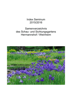 Index seminum 2015_2016 - societabotanicaitaliana.it