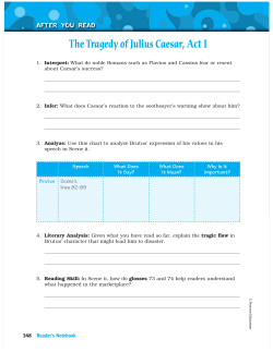 The Tragedy of Julius Caesar, Act I