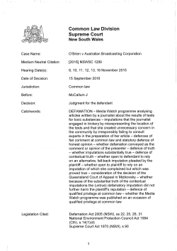 And last Thursday, in the NSW Supreme Court, more than