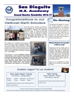 Second Quarter 2016-17 - San Dieguito Academy