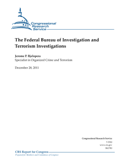 The Federal Bureau of Investigation and