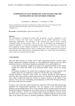 composite plates modeling strategies for the estimation of transverse