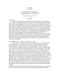 Book VII. Title LXII. Concerning appeals and references. (De