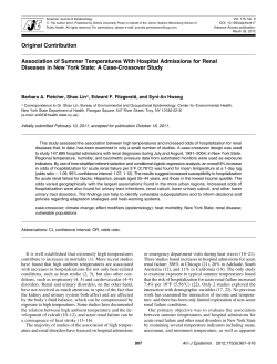 Association of Summer Temperatures With Hospital Admissions for