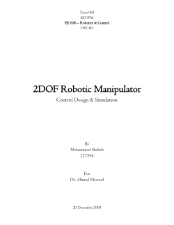 2DOF Robotic Manipulator - b