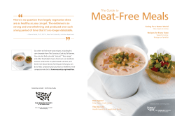 Guide to Meat-Free Meals - The Humane Society of the