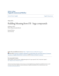 Riddling Meaning from OE - haga compounds