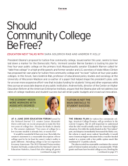 Should Community College Be Free?