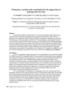 Elementary reactions and a mechanism for the suppression