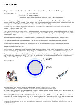 I AM LOVED! Sperm Ovum