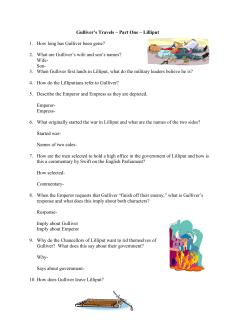 Gulliver`s Travels &ndash; Part One &ndash; Lilliput