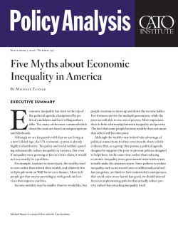 Five Myths about Economic Inequality in America