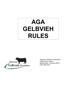 aga gelbvieh rules - American Gelbvieh Association