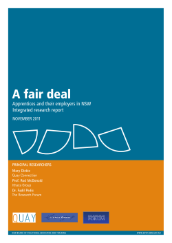 A fair deal - Employing Apprentices