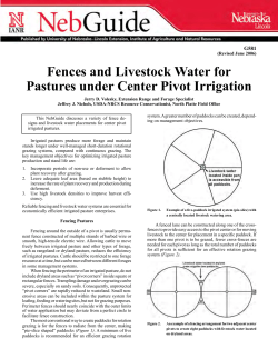 Fences and Livestock Water for Pastures under Center