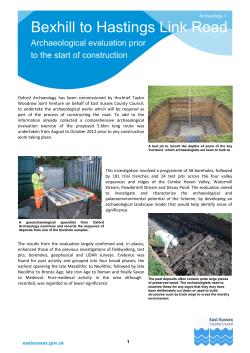 Archaeological work before construction begins (opens new window)