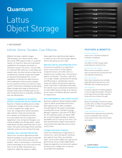 Lattus Object Storage - Quantum iQ